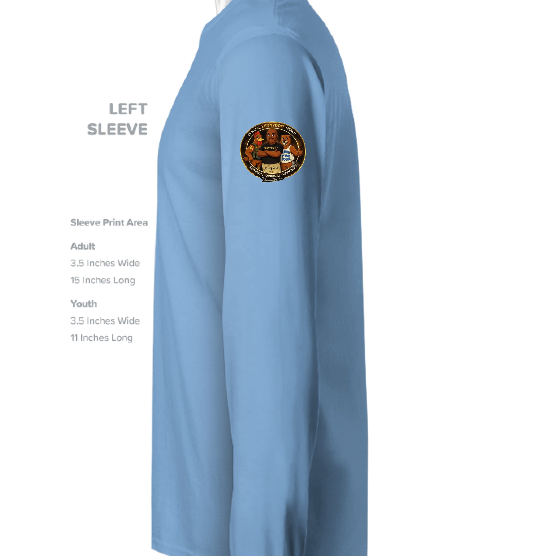 CAROLINA BLUE - SLEEVE_LEFT